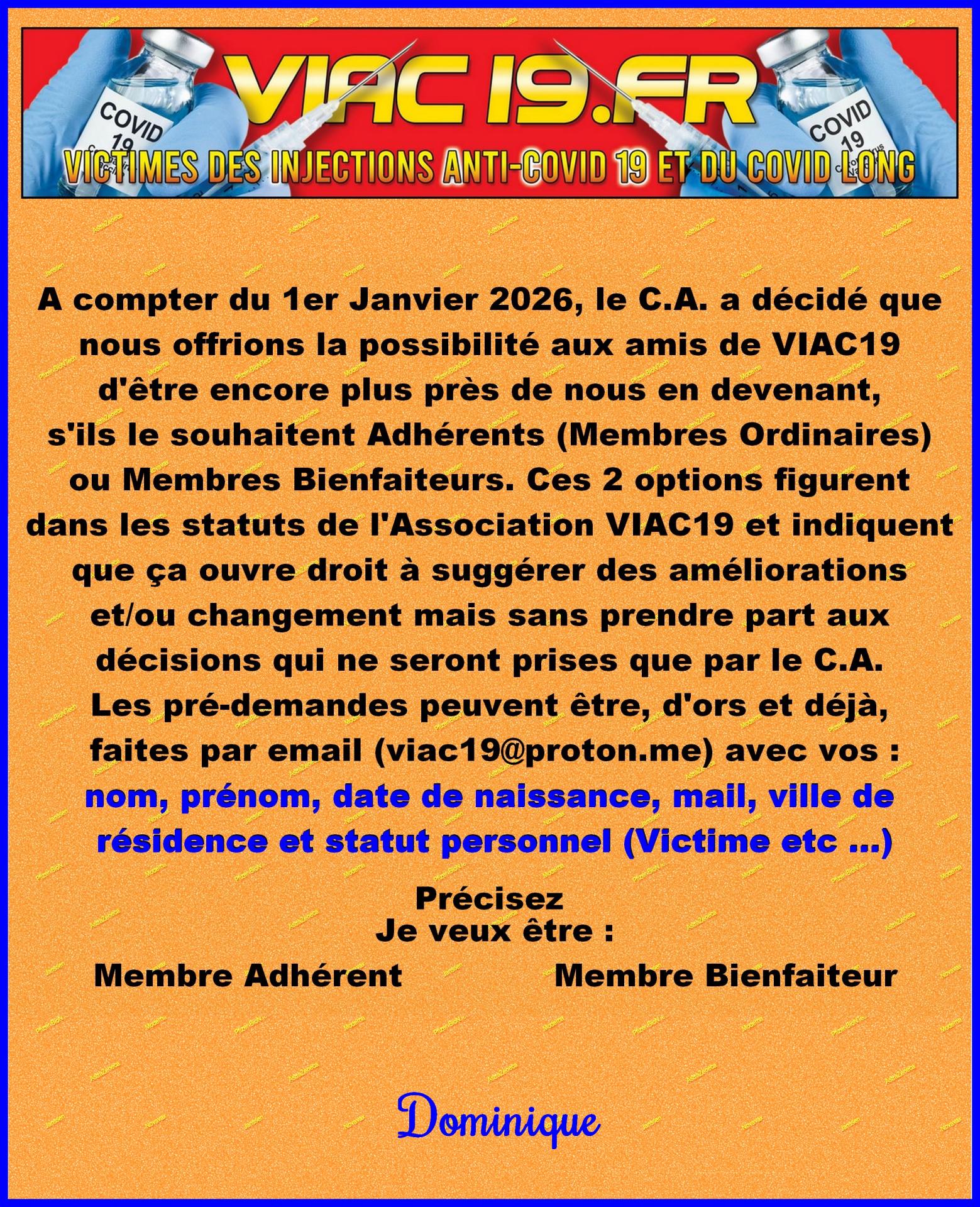 Adherents et membre bienfaiteurs 1